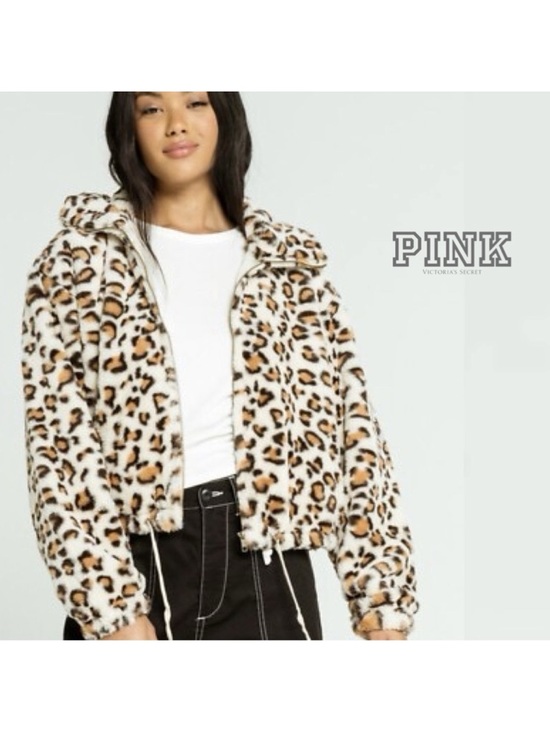 PINK Victoria's Secret Jackets & Blazers - VS PINK Faux Fur Jacket